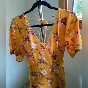 Yellow Floral Dress